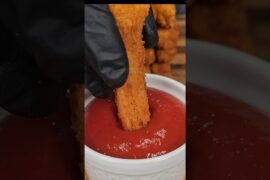 Crispy Italian Spaghetti Sticks Destined For Dipping!🍟 #shorts #fries #spaghetti #italianfood