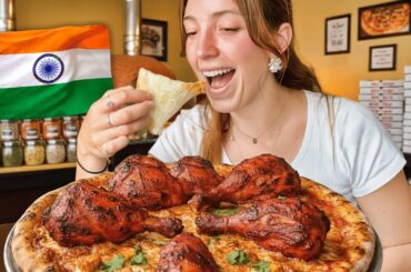 Italian Girl Tries Indian Pizza 🇮🇳🍕