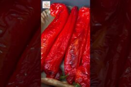 PIMIENTOS ROJOS ITALIANOS 🌶️🌶️ en la FREIDORA DE AIRE 👩‍🍳🥰, truco para pelarlos ¡¡fácil😋