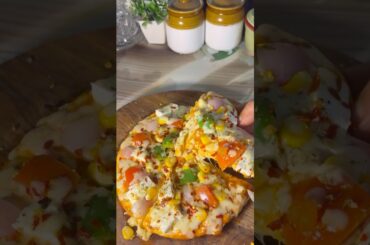 Easy Pizza Recipe at Home | Pizza from Ready Base | Tawa Pizza Recipe #viral #pizzacravings #shorts