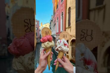 Italy Summer Vibes 🇮🇹🍦 Eating Gelato in Rome & Venice!#Shorts #YouTubeShorts