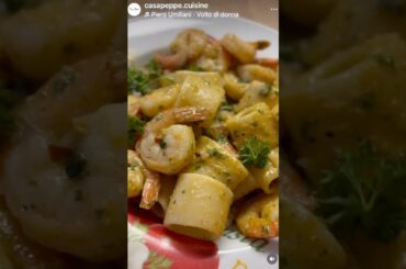 PASTA GAMBERETTI E PISTACCHIO 🍤