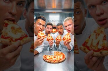 What Happens If the World’s Best 4 Footballers Make Pizza? 🍕 👀 #ronaldo #messi #mbappe #pizza #ai