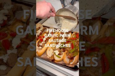 Garlic Parm Sausage Sandwiches a nice twist on Sausage pep and onion sandwiches #dinnerideas #recipe