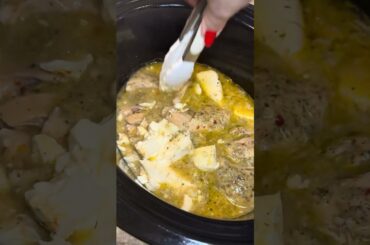 Crockpot Garlic Parmesan Chicken Pasta # shorts #pasta