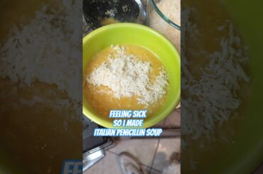 Feeling under the weather, so I made Italian Penicillin Soup. #poormanscomfortfood #souprecipe