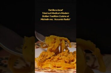 Checked out the top rated restaurant in Modica, did it hit the spot? #modica #sicily #foodie #shorts