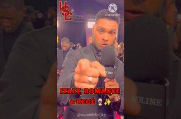 Regé-Jean Page Talks ‘Me, You & Tuscany’ with Halle Bailey at the BAFTAs 🍷🇮🇹 #trendingnow #shorts