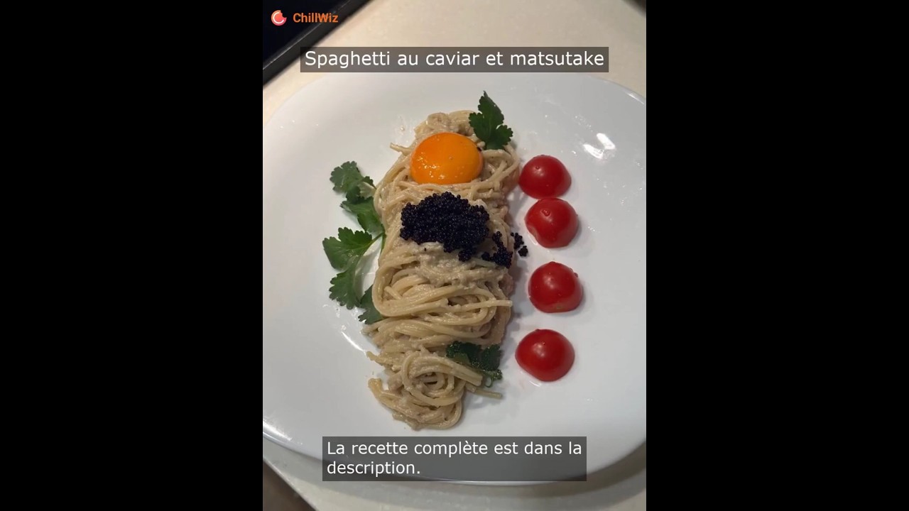 Spaghetti caviar & matsutake : crémeux truffé (15 min) #pates #caviar #truffe #matsutake Spaghetti caviar & matsutake : crémeux truffé (15 min) #pates #caviar #truffe #matsutake
