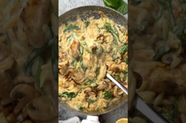 Better Than Risotto… and Ready Faster 😍#orzo #orzorecipes, #mushroomorzo