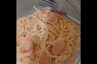 How to cook Spaghetti Classic Carbonara/No roblox vers. #cooking #italy #italianfood #spaghetti