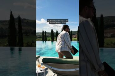 POV You wake up in an Italian winery villa… 🍷🇮🇹🌴