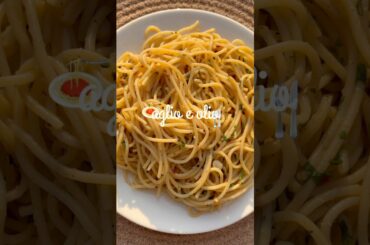aglio e olio spaghetti recipe #spaghetti #aglioolio #pasta #italian #spaghettirecipe #shorts