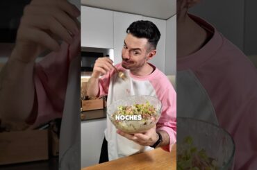 ENSALADA DE PASTA CRUJIENTE 🥗✨ #Healthy #Airfryer #ComidaSaludable #Cenas #Recetas