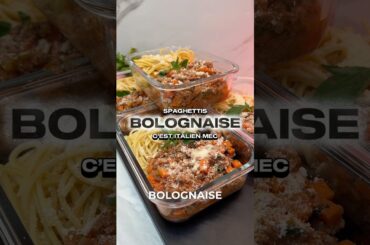 🍝 SPAGHETTIS BOLO 🇮🇹 #fitness #shorts #food #mealprep