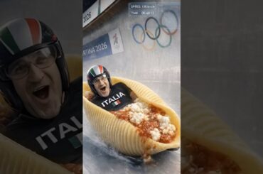 Stuffed Shell Luge Italy gold #luge