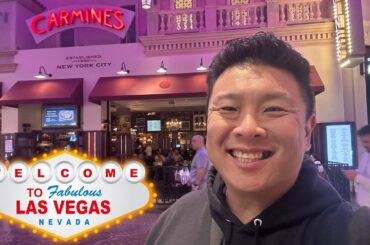 I Ordered the WORLD'S LARGEST Pasta at Carmine's Las Vegas! (Huge Food Review)