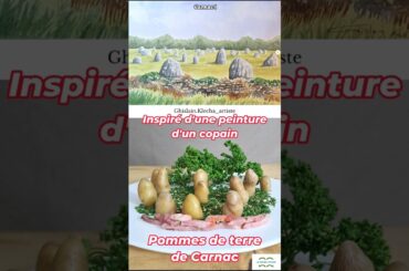 Pommes de terre Carnac inspiré d une peinture d un copain #carnac #bretagne #peinture #cuisine