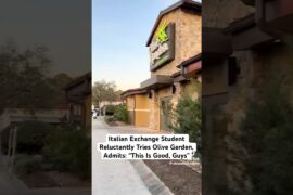 Italian Exchange Student Reluctantly Tries Olive Garden, Admits: “This Is Good, Guys”