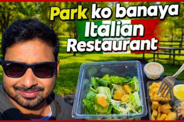 Park ko banaya Italian Restaurant| Slow Life| USA Daily Vlog