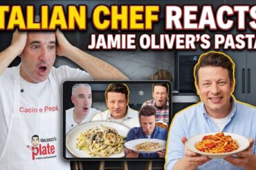 Italian Chef Reacts to Jamie Oliver Most Popular Pasta Recipes