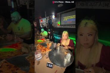 24in Pizza Eating Contest at 414 Pizza in Mesa, AZ #rainaiscrazy