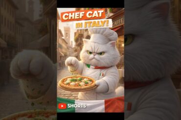 Chef cat in Italy#cat#shorts #cooking