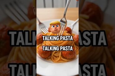 🗣️ Pasta SAYS "HEY" in Trump's Voice! 😳 Italy in Shock! 🇮🇹 #Shorts