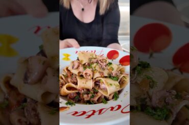 Pasta e Calamari 🦑 Calamarata    #tuttiatavola2016 #ricette