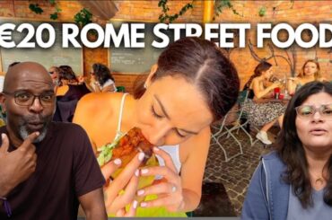 Americans React to Top 5 Best Street Foods in Rome, Italy!