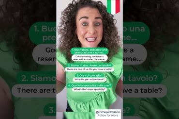 🍕🍷How to order in Italian: TOP 10 Italian phrases you NEED 🍕🍷