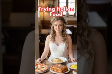 Grace trying Italian cuisine #grace #bride  #trending