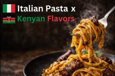 “What if Italy made pasta… using Kenyan flavors?” #pasta #recipe