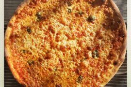 My NYC style cheese. Nice light before slicing. Cooked at 250c for 8.5 minutes. 3 day cold fermentation.