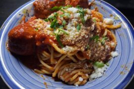 Nonna's spaghetti and meatballs