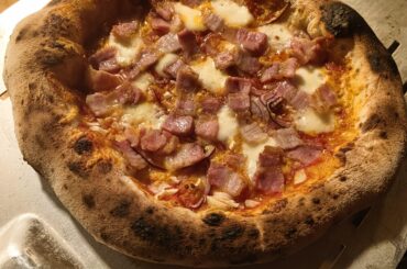 Pancetta Pizza at home a couple of days ago