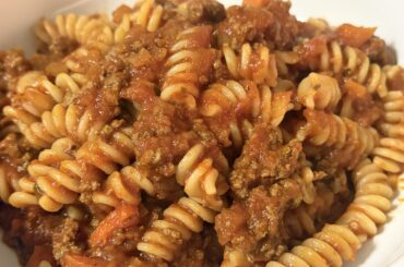 Pasta with meat sauce