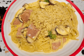 Carbonara with lots of cheese! 🧀