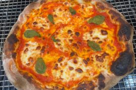 Neapolitan pizza with 00 flour, first attempt.