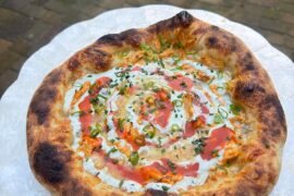 Buffalo chicken pizza for the big game