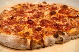 First Time Using a Pizza Steel -- Pep & Homemade Hot Honey. Tastes like a win.