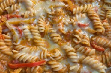 Cheesy Red Sauce Pasta