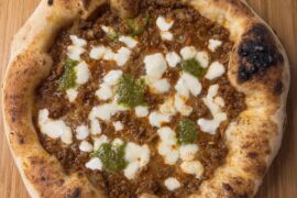 Ragù with a touch of pesto