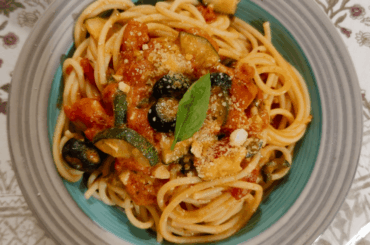 Tomato & Zucchini Spaghetti