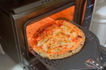 Artichoke heart and mozzarella pizza