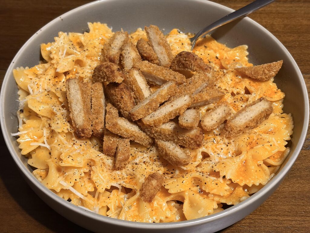 Game day pasta for one