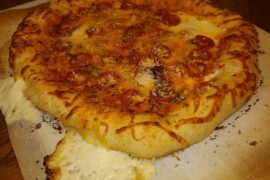 Made stuffed crust at home