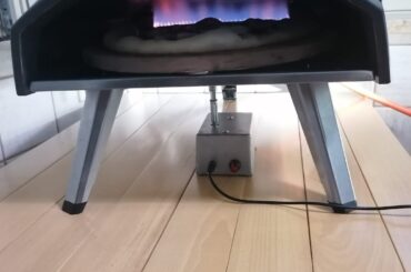 Prima pizza con il koda 12 rotante