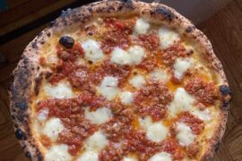 leftover meat sauce pie (i’m in love with this dough)