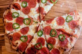 Jalapeno, Onion and Pepperoni Pie